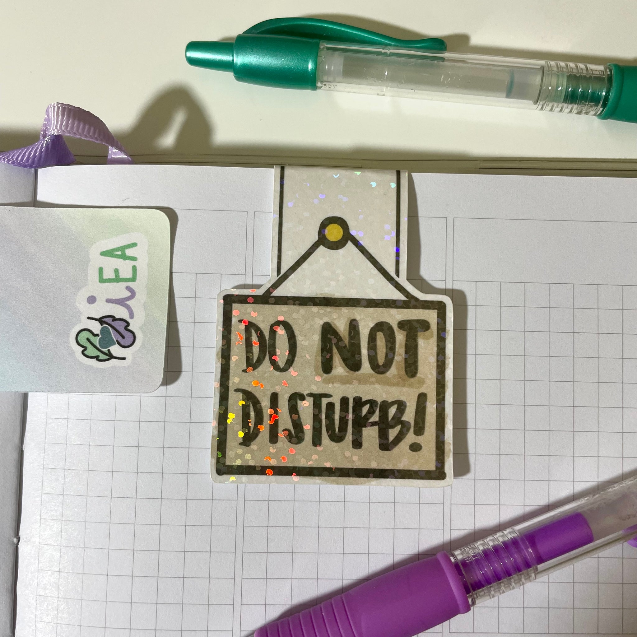 "Do Not Disturb" Magnetic Bookmark ~ Hand Drawn Reading Deco ~ Planner/Book Accessories