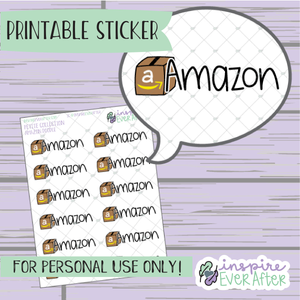 Brown Arrow Package Doodle - Printable Stickers - Hand drawn Happy Mail Deco Planner Stickers