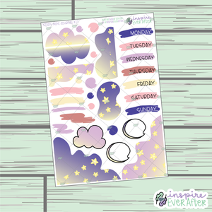 Stars Mini Journal Kit ~ Hand Drawn Functional Planner Weekly Kits