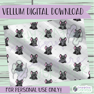 Batrick the Bat Vellum ~ Hand Drawn Character Digitals ~ Digital Download